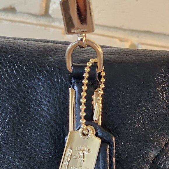 Euc Coach Madison Black 2 Way Shoulder Bag Handbag - Picture 7 of 13